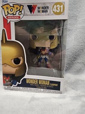 Funko Pop! Heroes Wonder Woman Flashpoint #431 - Gold, Blue, Red